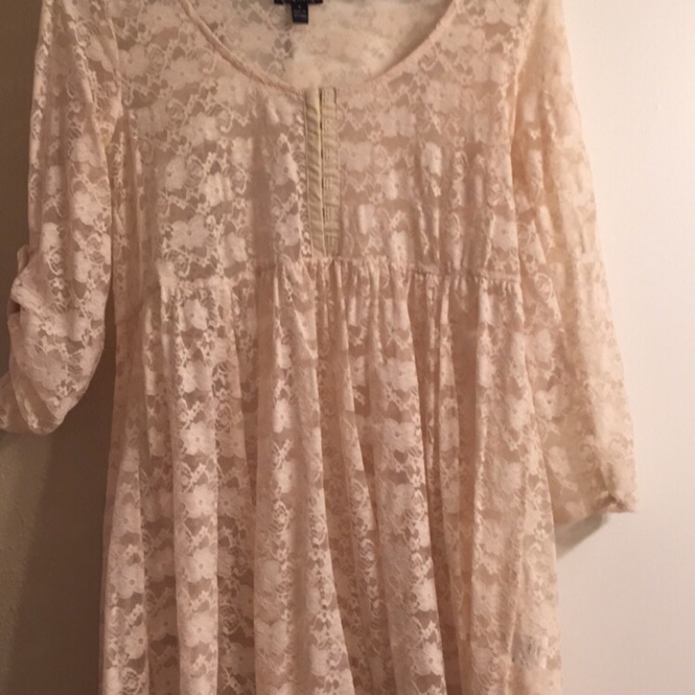 Sheer lace top